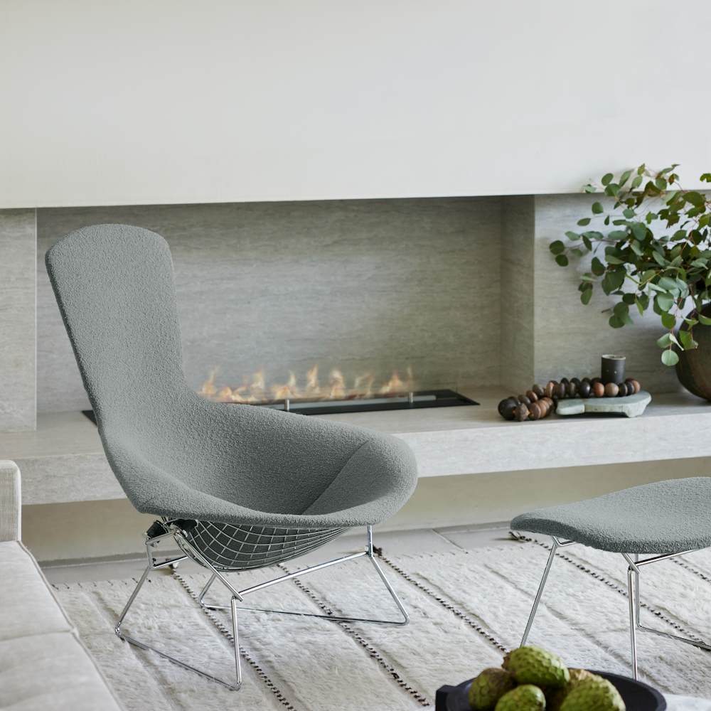 Bertoia Bird Lounge Chair and Ottoman
